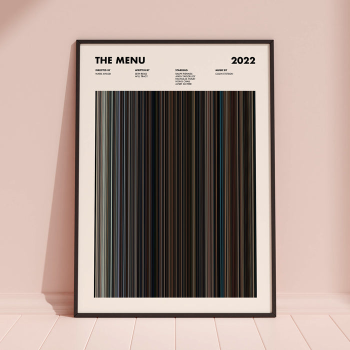 The Menu Movie Barcode Poster