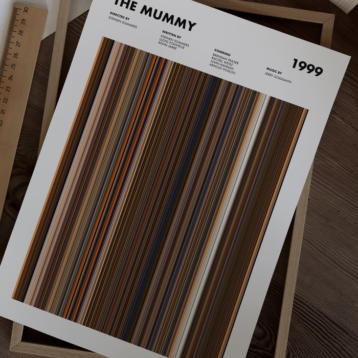 The Mummy Movie Barcode Poster