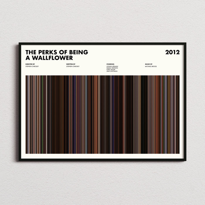 The Perks Of Being A Wallflower Movie Barcode Poster