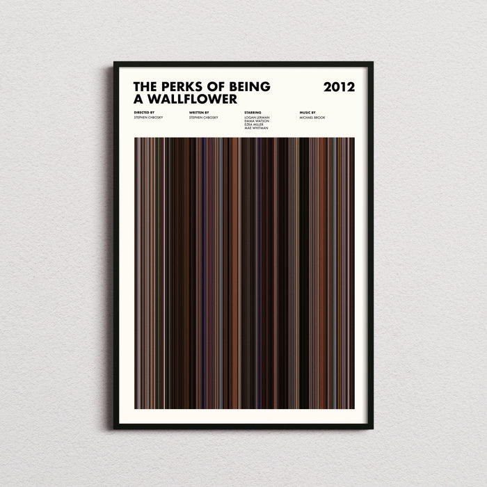 The Perks Of Being A Wallflower Movie Barcode Poster