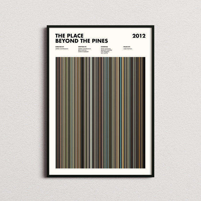 The Place Beyond The Pines Movie Barcode Poster