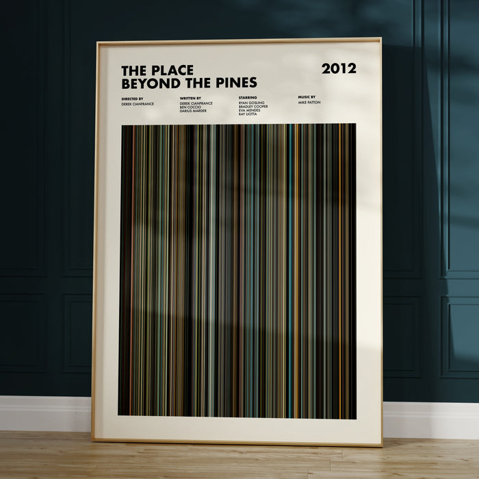 The Place Beyond The Pines Movie Barcode Poster