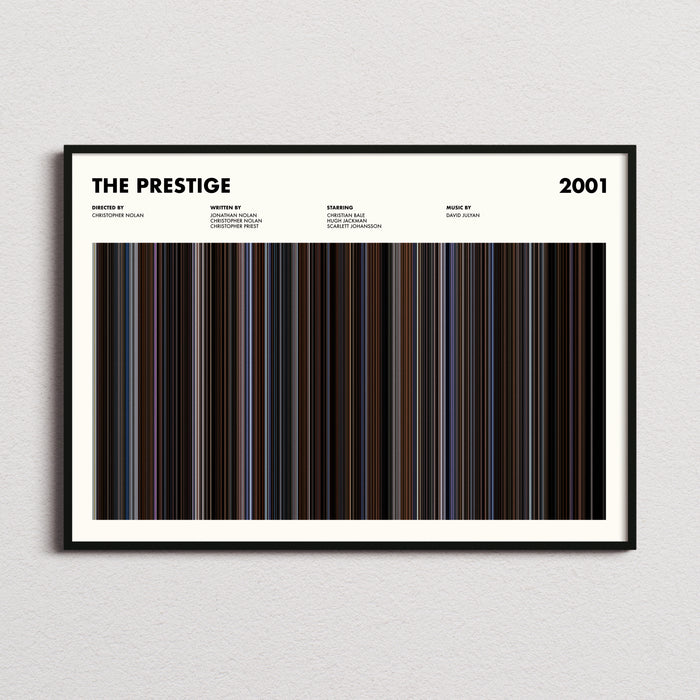 The Prestige Movie Barcode Poster