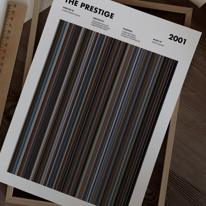The Prestige Movie Barcode Poster