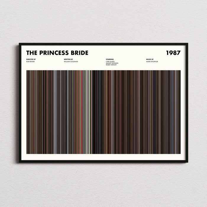 The Princess Bride Movie Barcode Poster