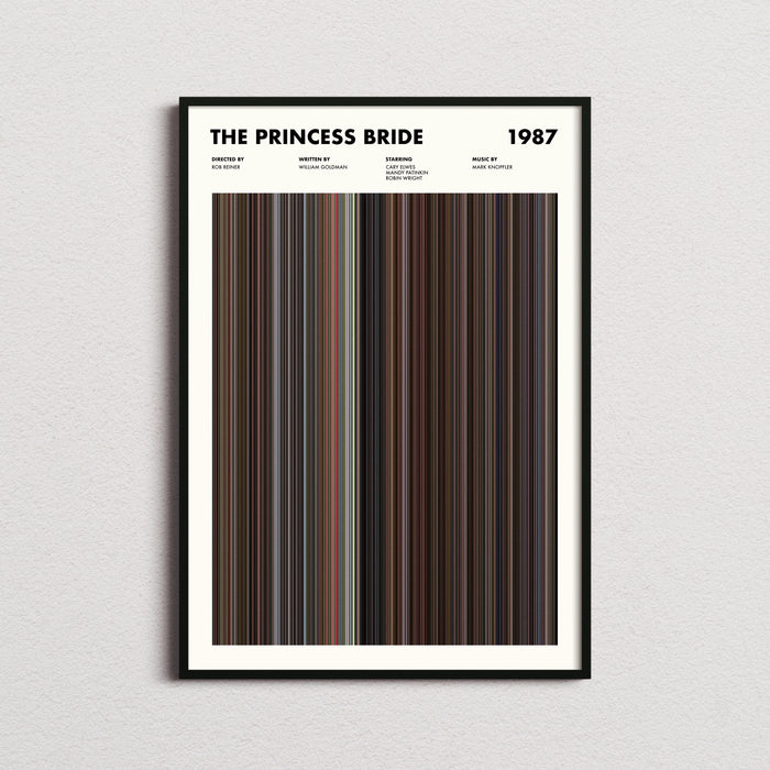 The Princess Bride Movie Barcode Poster