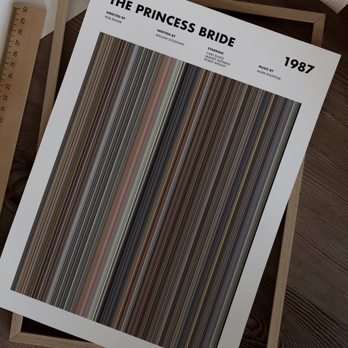 The Princess Bride Movie Barcode Poster