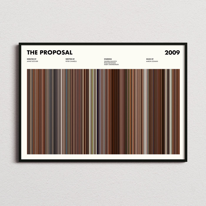 The Proposal Movie Barcode Poster