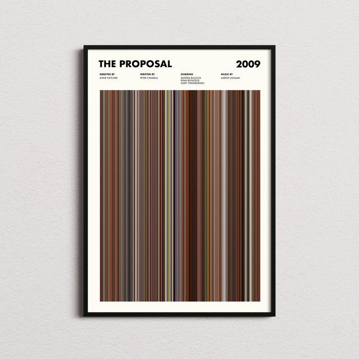 The Proposal Movie Barcode Poster