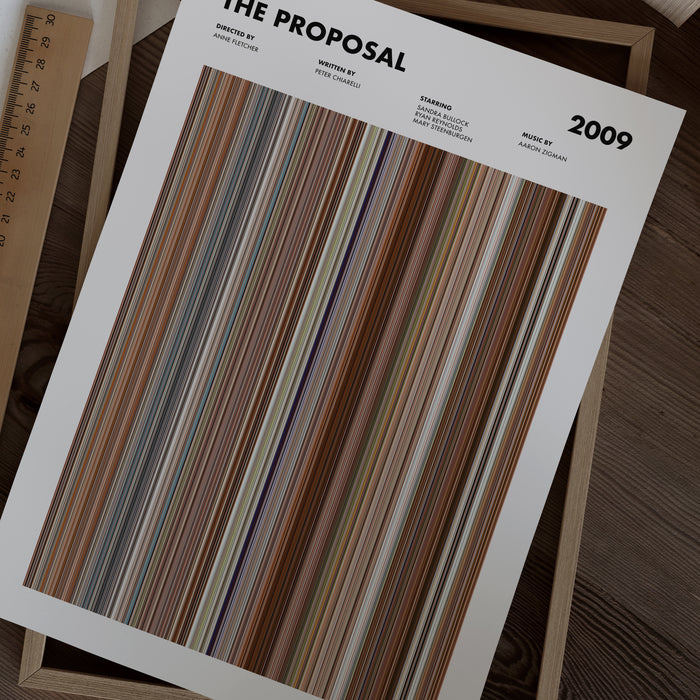 The Proposal Movie Barcode Poster