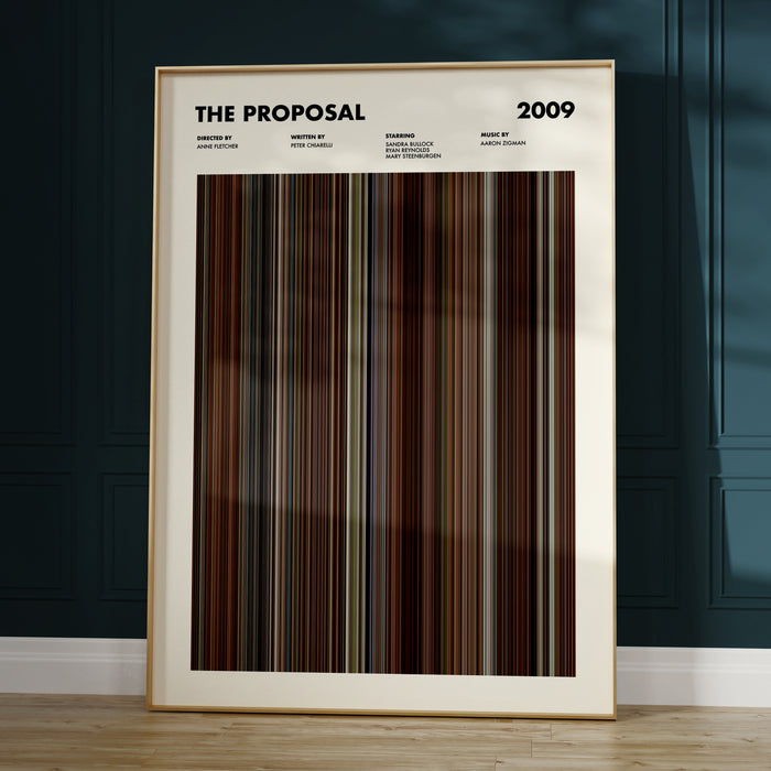 The Proposal Movie Barcode Poster