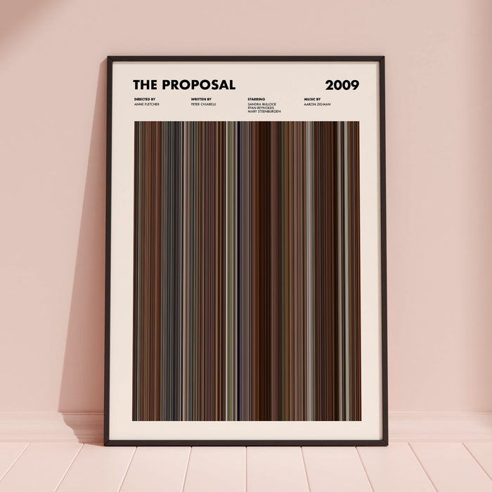 The Proposal Movie Barcode Poster