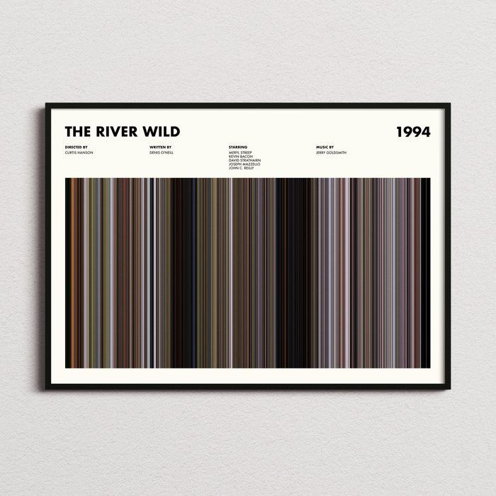 The River Wild Movie Barcode Poster