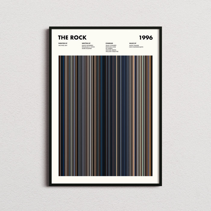 The Rock Movie Barcode Movie Barcode Poster