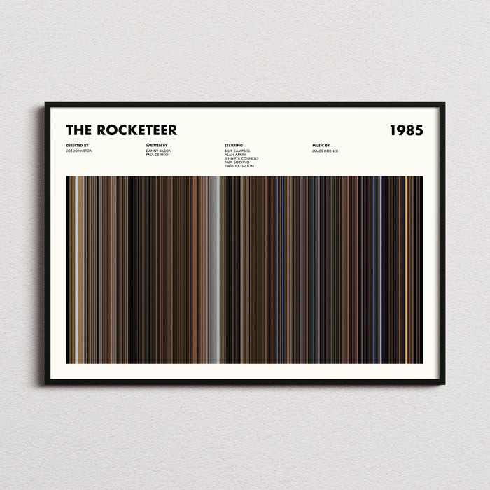 The Rocketeer Movie Barcode Poster