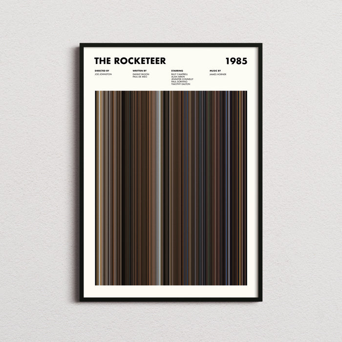 The Rocketeer Movie Barcode Poster