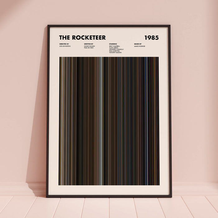 The Rocketeer Movie Barcode Poster