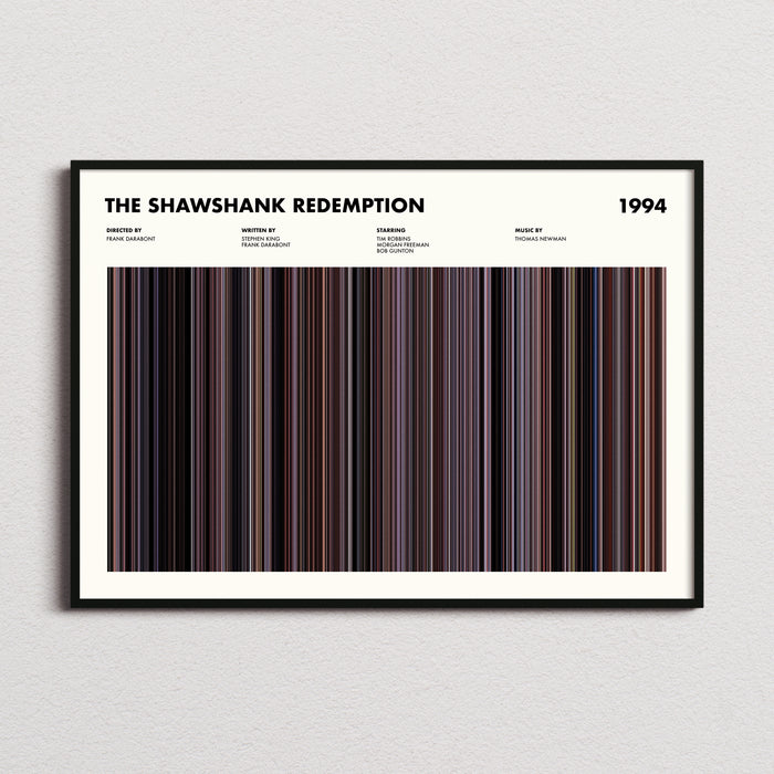 The Shawshank Redemption Movie Barcode Poster