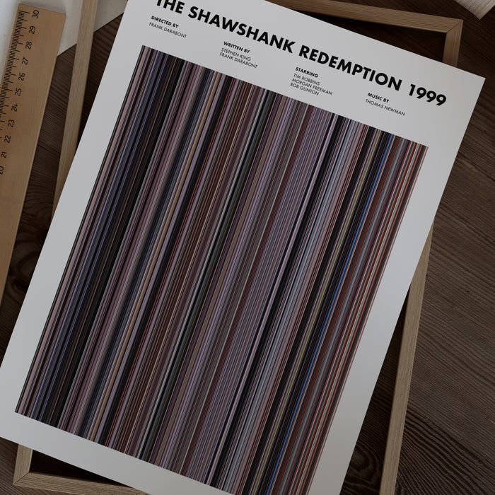 The Shawshank Redemption Movie Barcode Poster