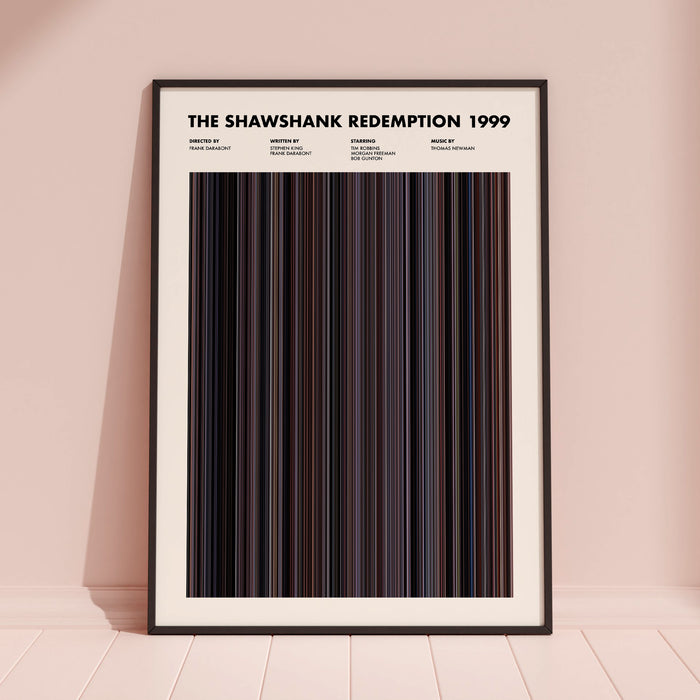 The Shawshank Redemption Movie Barcode Poster