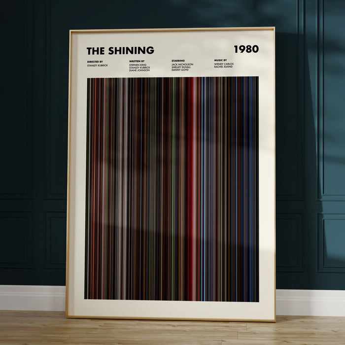 The Shining Movie Barcode Poster