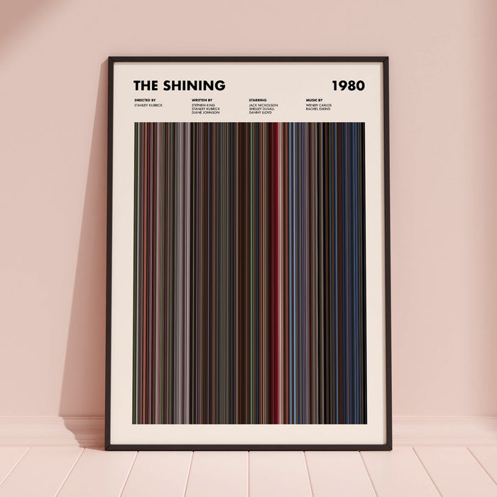 The Shining Movie Barcode Poster