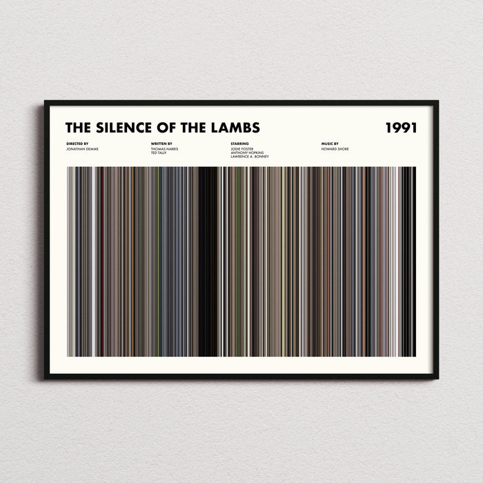 The Silence Of The Lambs Movie Barcode Poster