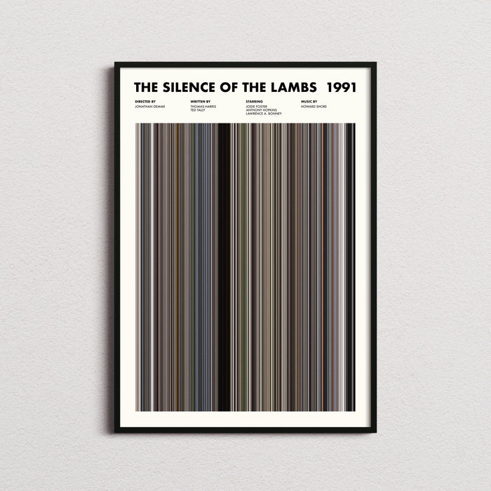 The Silence Of The Lambs Movie Barcode Poster