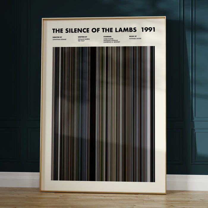 The Silence Of The Lambs Movie Barcode Poster