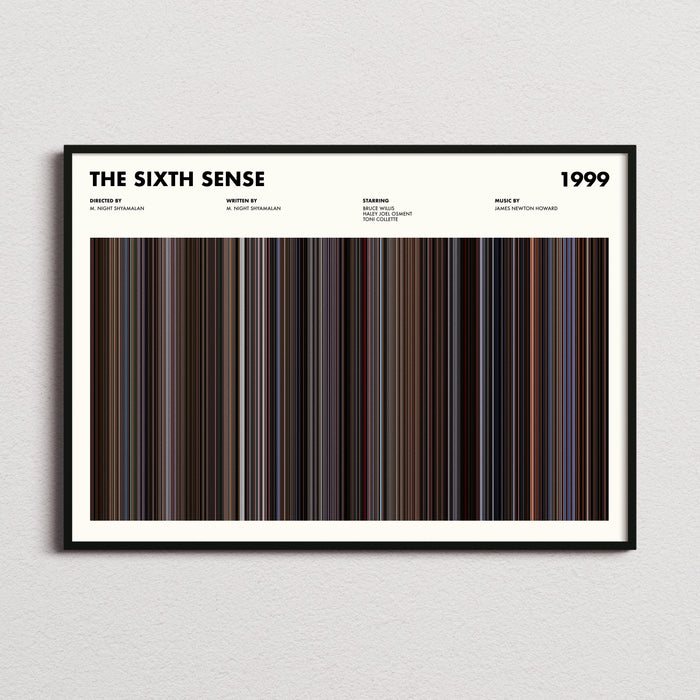 The Sixth Sense Movie Barcode Poster