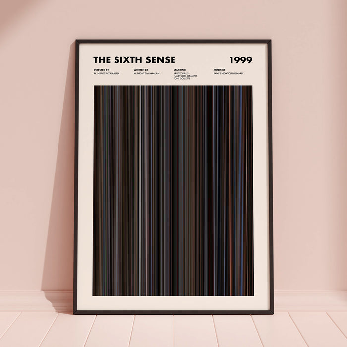 The Sixth Sense Movie Barcode Poster