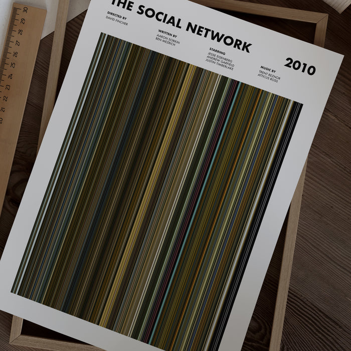 The Social Network Movie Barcode Poster