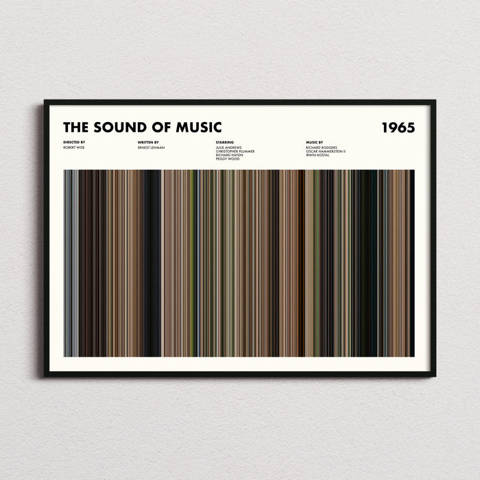 The Sound Of Music Movie Barcode Poster