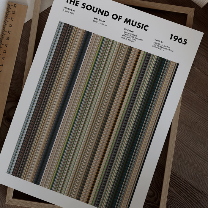 The Sound Of Music Movie Barcode Poster