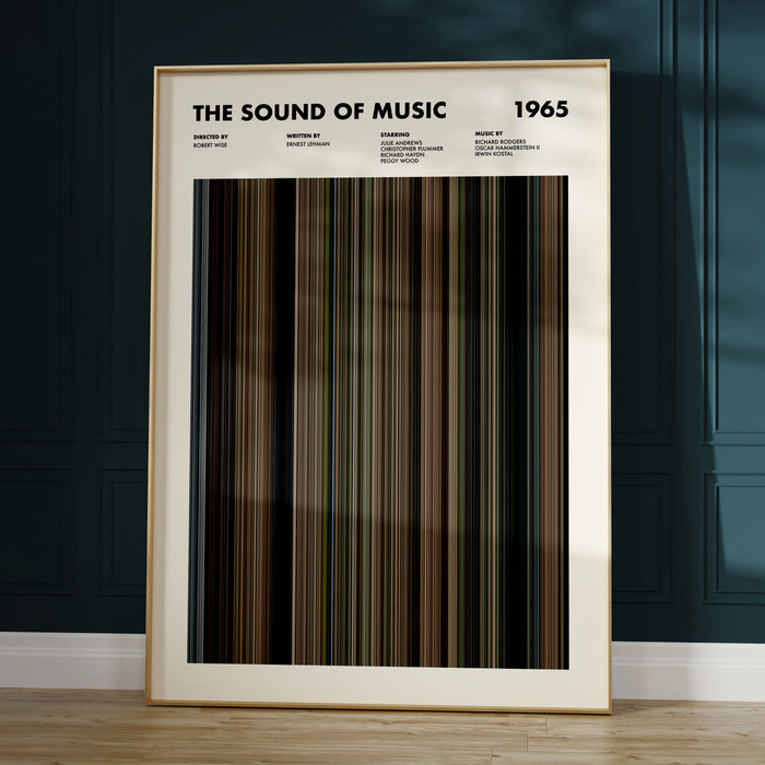 The Sound Of Music Movie Barcode Poster