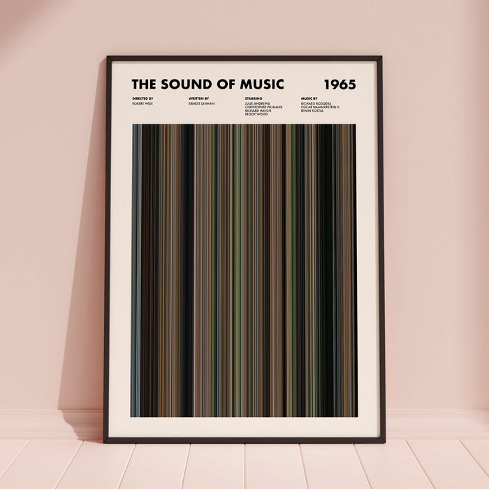 The Sound Of Music Movie Barcode Poster