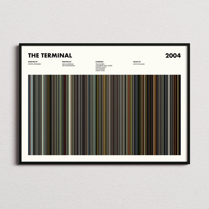 The Terminal Movie Barcode Poster