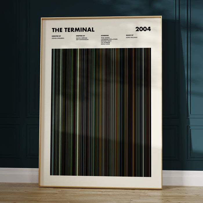 The Terminal Movie Barcode Poster