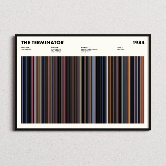 The Terminator Movie Barcode Poster