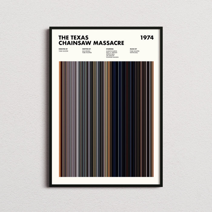 The Texas Chainsaw Massacre Movie Barcode Poster