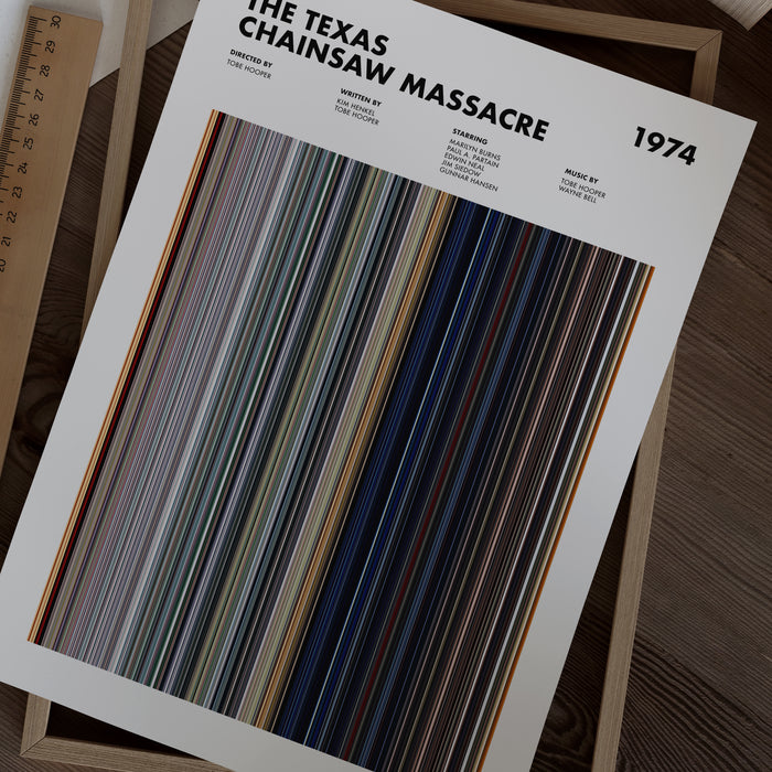 The Texas Chainsaw Massacre Movie Barcode Poster