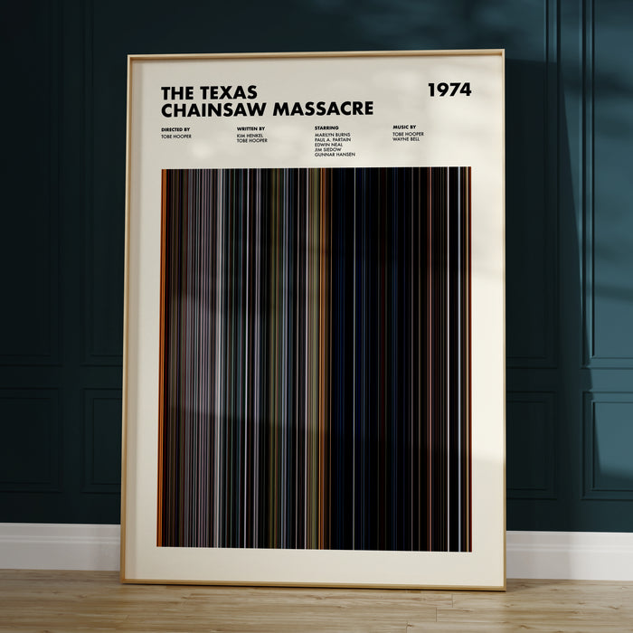 The Texas Chainsaw Massacre Movie Barcode Poster