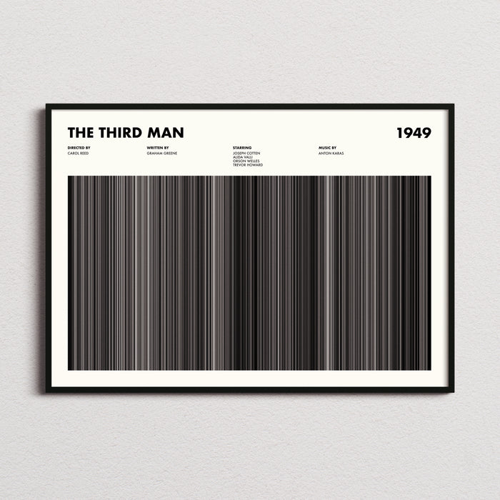 The Third Man Movie Barcode Poster