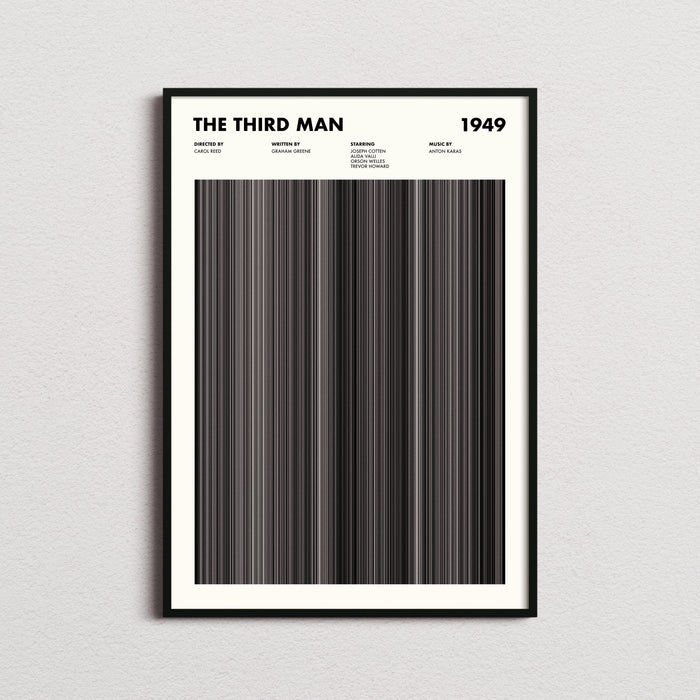 The Third Man Movie Barcode Poster