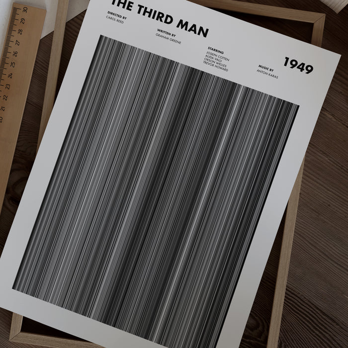 The Third Man Movie Barcode Poster