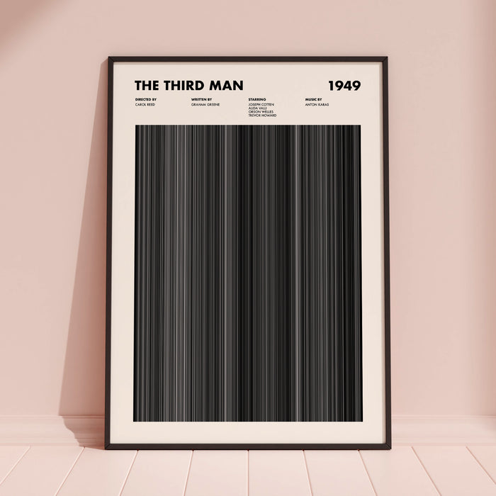 The Third Man Movie Barcode Poster