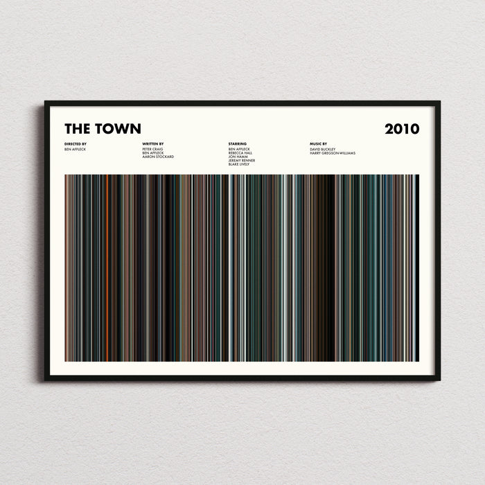 The Town Movie Barcode Poster