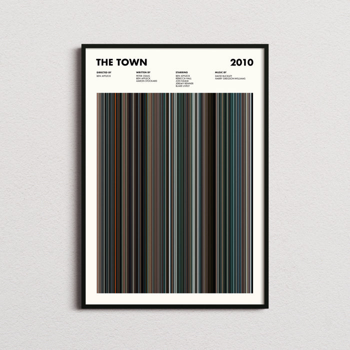 The Town Movie Barcode Poster