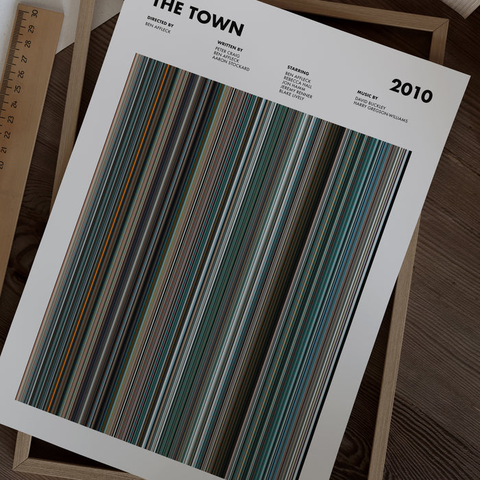 The Town Movie Barcode Poster