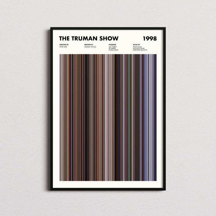 The Truman Show Movie Barcode Poster